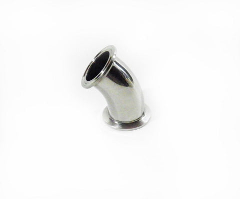1.5" Tri Clamp 45° Elbow, Stainless Steel 304