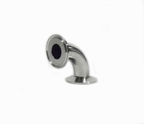 1.5" Tri Clamp 90° Elbow with 1" Bore, Stainless Steel 304
