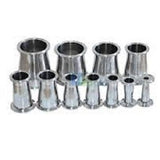 4" to 2" Tall  Tri Clamp, Tri Clover, Sanitary, Concentric Reducer, 304 Stainless Steel