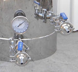 15 Gallon Brew Kettle with Tangential Inlet, Sight Glass