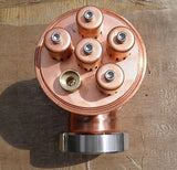 4 Bubble Plate Copper & Stainless Moonshine Still Column Vodka E-85 Ethanol