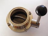 2.5" Tri Clamp, Tri Clover, Sanitary, Butterfly Valve with Pull Handle, Brewing