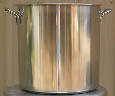 Stainless Steel Brew Kettle Stock Pot with Lid 50 qt for Brewing and Distilling