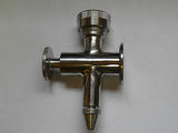 Sight Level Valve Lower w/Drain Stainless Steel SS304 Tri Clamp
