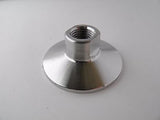 1.5" Tri Clamp to 1/4" Female NPT Adapter, 304 Stainless Steel NPT Adapter
