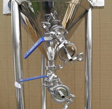 8 Gallon Conical Fermenter w/ thermometer, Home Brewing, Beer, Stainless Steel