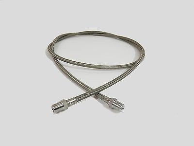 6' BY 1/4" SAE MJIC PTFE LINED BRAIDED SS304 HOSE FOR CLOSED LOOP BHO EXTRACTORS