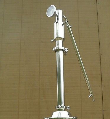 2" Stainless Steel Reflux Column, Copper Packing, Moonshine , E-85 Ethanol Still