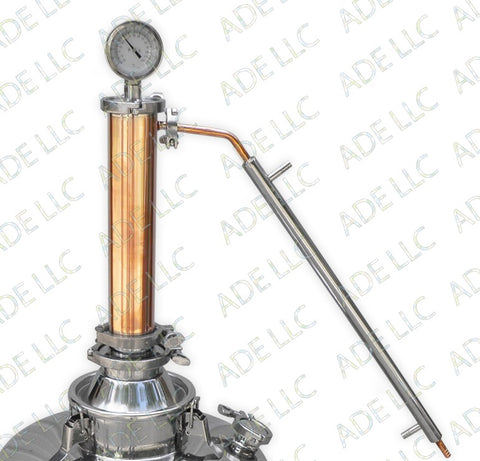 3" Copper and Stainless Whiskey Column