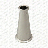 4" to 2" Tall  Tri Clamp, Tri Clover, Sanitary, Concentric Reducer, 304 Stainless Steel