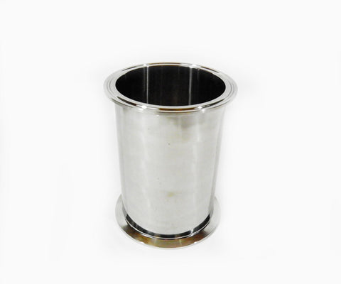 4" x 6" Sanitary, 304 Stainless Steel, Tri Clamp Spool, BHO Extractor Column