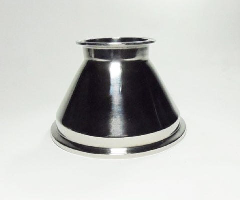 6" x 3"  Tri Clamp, Tri Clover, Sanitary, Concentric Reducer, 304 Stainless Steel