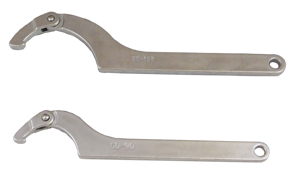 Simply buy Stainless steel adjustable C-hook (pin) spanner with