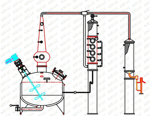 50 Gallon Jacketed, Steam Heated, Pro Series, Ultra Pro Whiskey Still
