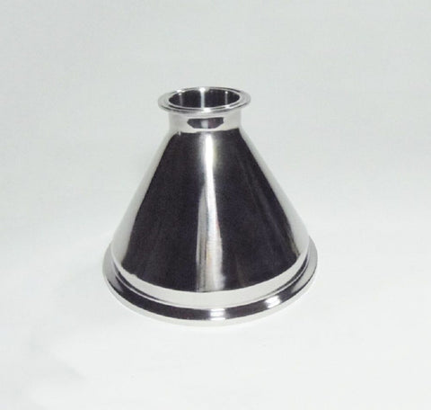 6" x 2" Tri Clamp, Tri Clover, Sanitary, Concentric Reducer, 304 Stainless Steel