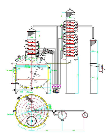 1000 Gallon Jacketed, Steam Heated Pro Series Vodka Still