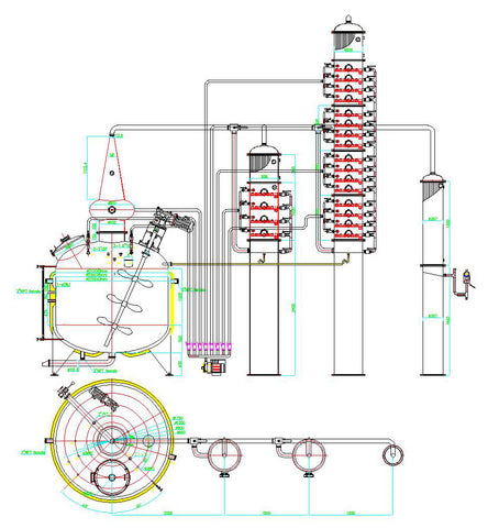 1000 Gallon Jacketed, Steam Heated, Pro Series Ultra Pro Vodka Still