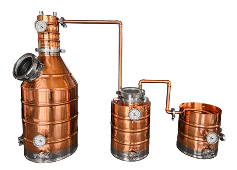 Highlander Series 15 Gallon Copper and Stainless Steel Pot Still with Thumper