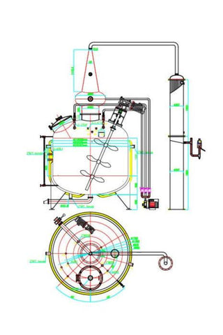 1000 GALLON JACKETED, STEAM HEATED, PRO SERIES POT STILL