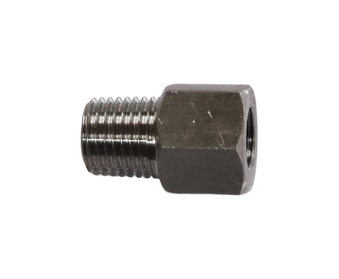 Stainless Steel 1/4" Male NPT to 1/8" Female NPT Threaded Adapter