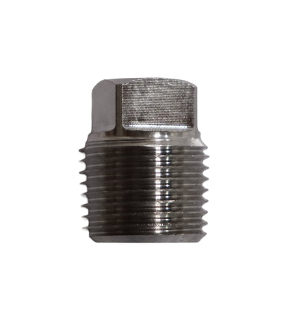 Stainless Steel 3/8" MNPT Square Head Plug