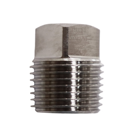 Stainless Steel 1/2" MNPT Square Head Plug