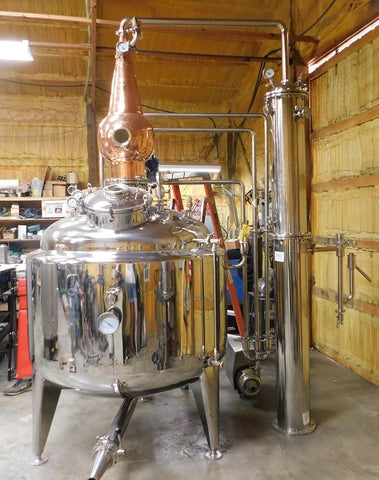 300 Gallon Jacketed, Steam Heated, Pro Series Pot Still