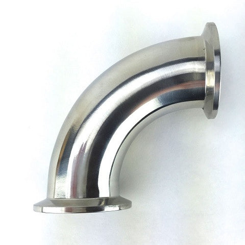 1.5" Tri Clamp 90° Elbow, Stainless Steel 304