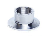 1.5" Tri Clamp to 3/4" Female NPT Adapter, 304 Stainless Steel NPT Adapter