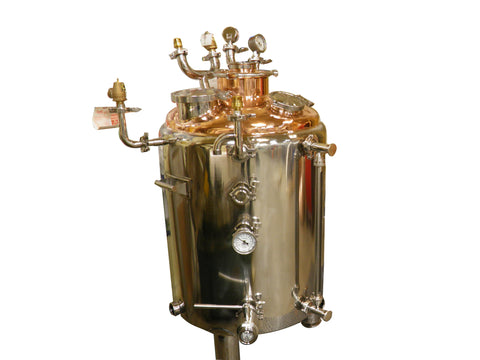 45 Gallon Jacketed Stainless Steel Boiler with a Copper Top