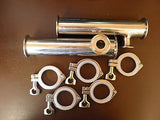 2" Tri Clamp RIMS Tube Kit, SS304 with Clamps and Seals
