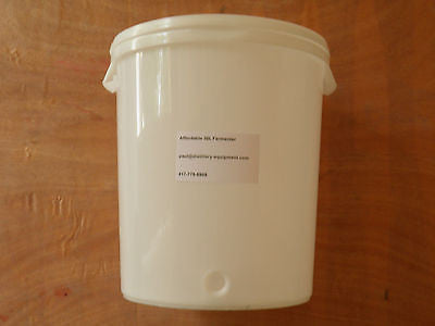 Plastic Fermenter with Lid, 30L Liters 8 Gallons Home Brewing & Distilling