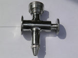 Sight Level Valve Lower w/Drain Stainless Steel SS304 Tri Clamp