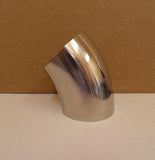 3"  Weld Elbow 45°, Stainless Steel 304, Sanitary, Tubing, Fitting, Polished