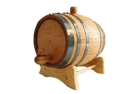 American White Oak Barrel, 2 Liter for Whiskey or Spirits