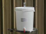 Plastic Fermenter w/Lid, 30 Liters (8 Gallons)-With Spigot and 3-Piece Air Lock
