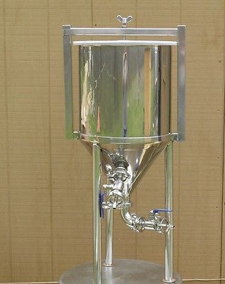8 Gallon Conical Fermenter, Home Brewing, Beer, Stainless Steel