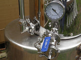 9.2 Gallon Hot Liquor Tank, Thermometer & Sight Glass, Home Brewing,