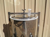 8 Gallon Conical Fermenter w/ thermometer, Home Brewing, Beer, Stainless Steel