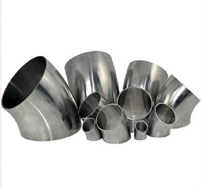 1.5"  Weld Elbow 45°, Stainless Steel 304, Sanitary, Tubing, Fitting, Polished