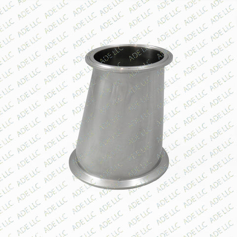 Sanitary, Stainless Tri Clamp Tri Clover 4" x 3" Eccentric Reducer Part, Fitting