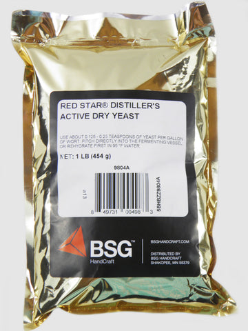 Distillers Active Dry Yeast - Red Star DADY 1 lb pack