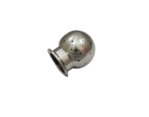 Fixed CIP Spray Ball with a 1.5" Tri Clamp End and 3" Ball